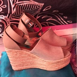 high heel wedges